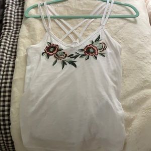 Abercrombie flower tank top